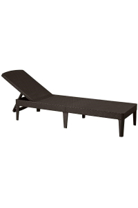 KETER POLY RATTAN LOUNGER JAIPUR BROWN Obrázok pre KETER POLY RATTAN LOUNGER JAIPUR BROWN