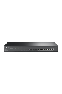 TP-Link Omada ER8411 router zapojený do sítě Gigabit Ethernet Černá Obrázok pre TP-Link Omada ER8411 router zapojený do sítě Gigabit Ethernet Černá