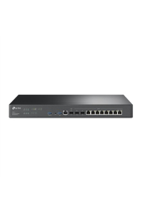 TP-Link Omada ER8411 router zapojený do sítě Gigabit Ethernet Černá Obrázok pre TP-Link Omada ER8411 router zapojený do sítě Gigabit Ethernet Černá