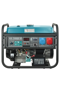 Könner & Söhnen KS 7000E-1/3 motorové generátory 5000 W 25 l Benzín Černá, Modrozelená Obrázok pre Könner & Söhnen KS 7000E-1/3 motorové generátory 5000 W 25 l Benzín Černá, Modrozelená
