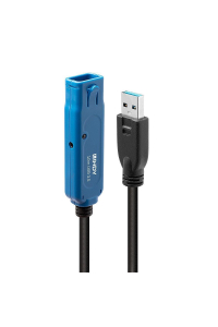 Lindy 43157 USB kabel USB 3.2 Gen 1 (3.1 Gen 1) 10 m USB A Černá Obrázok pre Lindy 43157 USB kabel USB 3.2 Gen 1 (3.1 Gen 1) 10 m USB A Černá