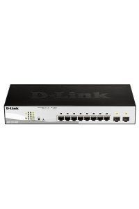 D-Link DGS-1210-08P Řízený L2 Gigabit Ethernet (10/100/1000) Podpora napájení po Ethernetu (PoE) Černá Obrázok pre D-Link DGS-1210-08P Řízený L2 Gigabit Ethernet (10/100/1000) Podpora napájení po Ethernetu (PoE) Černá