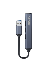 SAVIO AK-70 USB-A hub - 3 × USB-A 2.0, 1 × USB-A 3.1 GEN 1, 4 v 1, 5 Gb/s Obrázok pre SAVIO AK-70 USB-A hub - 3 × USB-A 2.0, 1 × USB-A 3.1 GEN 1, 4 v 1, 5 Gb/s