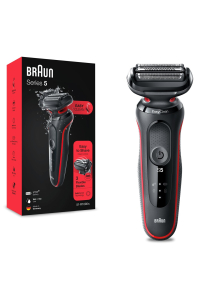 Braun Series 5 50-R1000s Planžetový holicí strojek Černá, Červená Obrázok pre Braun Series 5 50-R1000s Planžetový holicí strojek Černá, Červená