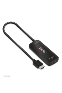 CLUB3D CAC-1336 adaptér k video kabelům 1 m HDMI + USB USB typu C Černá Obrázok pre CLUB3D CAC-1336 adaptér k video kabelům 1 m HDMI + USB USB typu C Černá