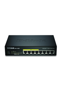 D-Link DGS-1008P/E network switch Unmanaged L2 Power over Ethernet (PoE) Black Obrázok pre D-Link DGS-1008P/E network switch Unmanaged L2 Power over Ethernet (PoE) Black