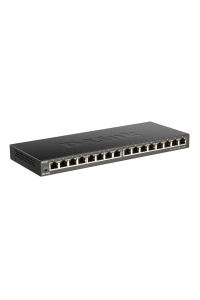 D-Link DGS-1016S Nespravované Gigabit Ethernet (10/100/1000) Černá Obrázok pre D-Link DGS-1016S Nespravované Gigabit Ethernet (10/100/1000) Černá