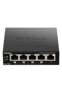 Obrázok pre D-Link DGS-1005P/E síťový přepínač Nespravované Gigabit Ethernet (10/100/1000) Podpora napájení po Ethernetu (PoE) Černá
