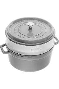 Obrázok pre Litinový kulatý hrnec s vložkou STAUB La Cocotte40508-819-0 - 3,8 l grafitový