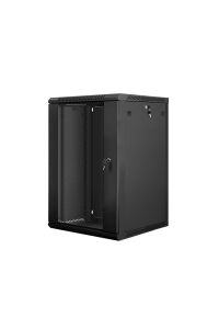 Nástěnná instalační skříň Lanberg 19'' 18U 600x600mm černá (skleněné dveře) Obrázok pre Nástěnná instalační skříň Lanberg 19'' 18U 600x600mm černá (skleněné dveře)