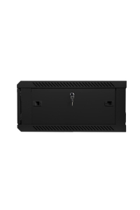 Lanberg wall-mounted installation rack cabinet 19'' 4U 600x600mm black (glass door) Obrázok pre Lanberg wall-mounted installation rack cabinet 19'' 4U 600x600mm black (glass door)