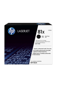 HP 81X Černá originální tonerová kazeta LaserJet s vysokou výtěžností Obrázok pre HP 81X Černá originální tonerová kazeta LaserJet s vysokou výtěžností