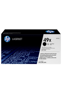 HP 49X Černá originální tonerová kazeta LaserJet s vysokou výtěžností Obrázok pre HP 49X Černá originální tonerová kazeta LaserJet s vysokou výtěžností
