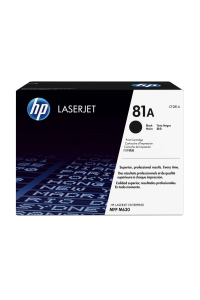 HP 81A Černá originální tonerová kazeta LaserJet Obrázok pre HP 81A Černá originální tonerová kazeta LaserJet