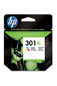 HP 301XL Tříbarevná originální inkoustová kazeta s vysokou výtěžností Obrázok pre HP 301XL Tříbarevná originální inkoustová kazeta s vysokou výtěžností