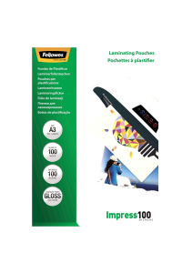 Fellowes 5351205 laminovací pouzdro 100 kusů Obrázok pre Fellowes 5351205 laminovací pouzdro 100 kusů