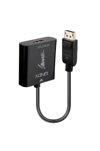 Lindy 41068 adaptér k video kabelům 1,5 m DisplayPort HDMI Typ A (standardní) Černá Obrázok pre Lindy 41068 adaptér k video kabelům 1,5 m DisplayPort HDMI Typ A (standardní) Černá