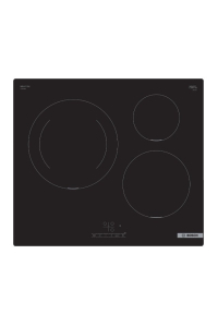 Bosch Serie 4 PUJ611BB5E varná deska Černá Vestavěné 60 cm Indukční varná deska se zónami 3 zóna/zón Obrázok pre Bosch Serie 4 PUJ611BB5E varná deska Černá Vestavěné 60 cm Indukční varná deska se zónami 3 zóna/zón