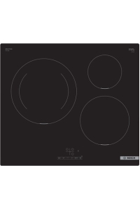 Bosch Serie 4 PUJ611BB5E varná deska Černá Vestavěné 60 cm Indukční varná deska se zónami 3 zóna/zón Obrázok pre Bosch Serie 4 PUJ611BB5E varná deska Černá Vestavěné 60 cm Indukční varná deska se zónami 3 zóna/zón