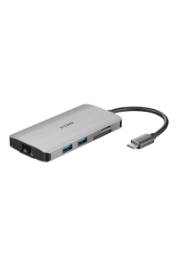 Obrázok pre D-Link DUB-M810 dokovací stanice/replikátor portů Kabel USB 3.2 Gen 1 (3.1 Gen 1) Type-C Hliník