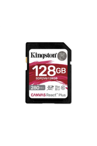 Obrázok pre Kingston Technology 128GB Canvas React Plus SDXC UHS-II 280R/100W U3 V60 pro Full HD/4K