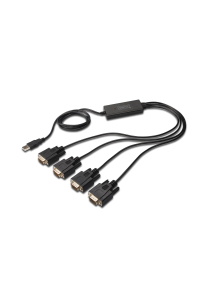 Digitus DA-70159 sériový kabel Černá 1,5 m USB Typ-A DB-9 Obrázok pre Digitus DA-70159 sériový kabel Černá 1,5 m USB Typ-A DB-9