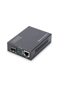 Digitus DN-82130 konvertor síťové kabeláže 1000 Mbit/s Černá Obrázok pre Digitus DN-82130 konvertor síťové kabeláže 1000 Mbit/s Černá