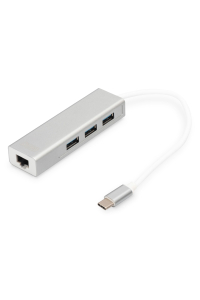 Digitus DA-70255 dokovací stanice/replikátor portů USB 3.2 Gen 1 (3.1 Gen 1) Type-C Šedá, Bílá Obrázok pre Digitus DA-70255 dokovací stanice/replikátor portů USB 3.2 Gen 1 (3.1 Gen 1) Type-C Šedá, Bílá
