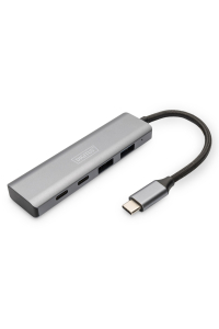 Obrázok pre Digitus DA-70245 rozbočovač rozhraní USB 3.2 Gen 1 (3.1 Gen 1) Type-C 10000 Mbit/s Šedá