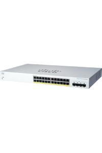 Cisco CBS220-24P-4G Řízený L2 Gigabit Ethernet (10/100/1000) Podpora napájení po Ethernetu (PoE) 1U Bílá Obrázok pre Cisco CBS220-24P-4G Řízený L2 Gigabit Ethernet (10/100/1000) Podpora napájení po Ethernetu (PoE) 1U Bílá