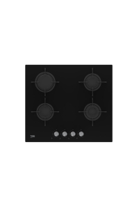 Beko HILG 64220 S varná deska Černá Vestavěné Plynový 4 zóna/zón Obrázok pre Beko HILG 64220 S varná deska Černá Vestavěné Plynový 4 zóna/zón