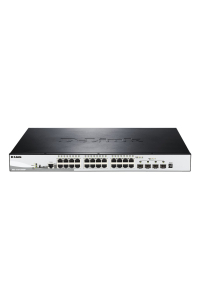Obrázok pre D-Link DGS-1510-28XMP Řízený L2/L3 Gigabit Ethernet (10/100/1000) Podpora napájení po Ethernetu (PoE) Černá, Šedá