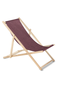 Classic beech deckchair GreenBlue GB183M Melange burgundy Obrázok pre Classic beech deckchair GreenBlue GB183M Melange burgundy
