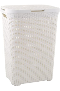 Curver Style 3253920707000 prádelní koš 60 l Čtverec Ratan Bílá Obrázok pre Curver Style 3253920707000 prádelní koš 60 l Čtverec Ratan Bílá