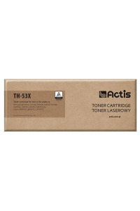 Actis Tonerová kazeta TH-53X (náhrada za HP 53X Q7553X, Canon CRG-715H; standardní; 7000 stran; černá) Obrázok pre Actis Tonerová kazeta TH-53X (náhrada za HP 53X Q7553X, Canon CRG-715H; standardní; 7000 stran; černá)