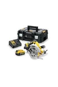 DeWALT DCS570P2-QW přenosná kotoučová pila 18,4 cm Stříbrná, Žlutá 5500 ot/min Obrázok pre DeWALT DCS570P2-QW přenosná kotoučová pila 18,4 cm Stříbrná, Žlutá 5500 ot/min