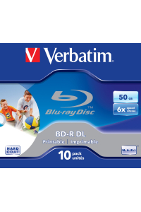 Verbatim 43736 prázdný Blu-Ray disk BD-R 50 GB 10 kusů Obrázok pre Verbatim 43736 prázdný Blu-Ray disk BD-R 50 GB 10 kusů
