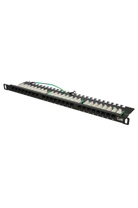 Extralink Patchpanel CAT6 UTP 0,5U 24 porty Obrázok pre Extralink Patchpanel CAT6 UTP 0,5U 24 porty