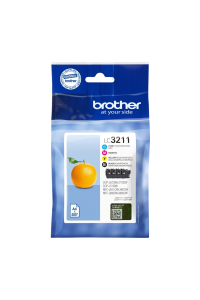 Obrázok pre Brother LC3211VALDR inkoustová náplň 4 kusů Originální Černá, Azurová, Purpurová, Žlutá