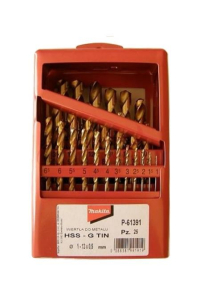Obrázok pre TITANIUM DRILL BIT SET HSS-G TIN 25pcs 1-13mm