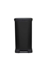 Obrázok pre CURVER METALLIC WASTE BIN 50L WITH PEDAL /IML BLACK