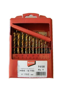 Obrázok pre TITANIUM DRILL BIT SET HSS-G TIN 19pcs 1-10mm