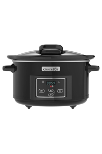 Crock-Pot CSC052X pomalovarný hrnec 4,7 l Černá, Stříbrná Obrázok pre Crock-Pot CSC052X pomalovarný hrnec 4,7 l Černá, Stříbrná