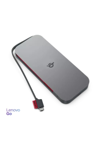 Lenovo GO Lithium-polymerová (LiPo) 10000 mAh Bezdrátové nabíjení Šedá Obrázok pre Lenovo GO Lithium-polymerová (LiPo) 10000 mAh Bezdrátové nabíjení Šedá
