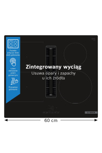 Bosch Serie 4 PVS611B16E varná deska Černá Vestavěné 59.2 cm Indukční varná deska se zónami 4 zóna/zón Obrázok pre Bosch Serie 4 PVS611B16E varná deska Černá Vestavěné 59.2 cm Indukční varná deska se zónami 4 zóna/zón