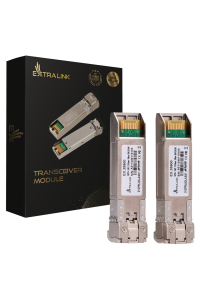 Extralink SFP+ 10G 2-pack | Moduł SFP+ | 10Gbps, LC/UPC, 1310nm, 10km, single mode, DOM (EX.35900) síťový transceiver modul Obrázok pre Extralink SFP+ 10G 2-pack | Moduł SFP+ | 10Gbps, LC/UPC, 1310nm, 10km, single mode, DOM (EX.35900) síťový transceiver modul
