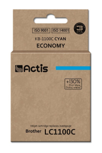 Obrázok pre Actis Inkoust KB-1100C (náhrada za Brother LC1100C/980C; standardní; 19 ml; modrý)