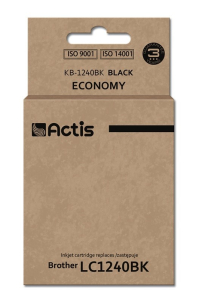 Obrázok pre Actis Inkoust KB-1240Bk (náhradní inkoust Brother LC1240BK/LC1220BK; standardní; 19 ml; černý)