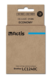 Obrázok pre Actis Inkoust KB-1240C (náhradní inkoust Brother LC1240C/LC1220C; standardní; 19 ml; modrý)