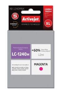 Obrázok pre Activejet AB-1240MNX (náhrada za Brother LC1240M/1220M; Supreme; 12 ml; červená)